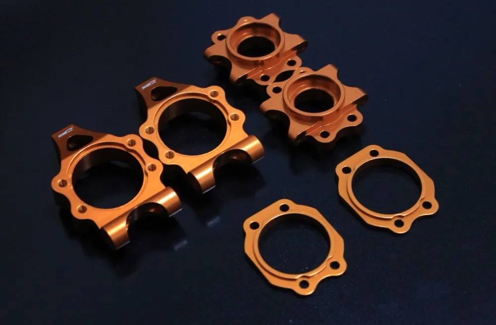 

baja 5b Alloy rear hub carrier set (orange color)