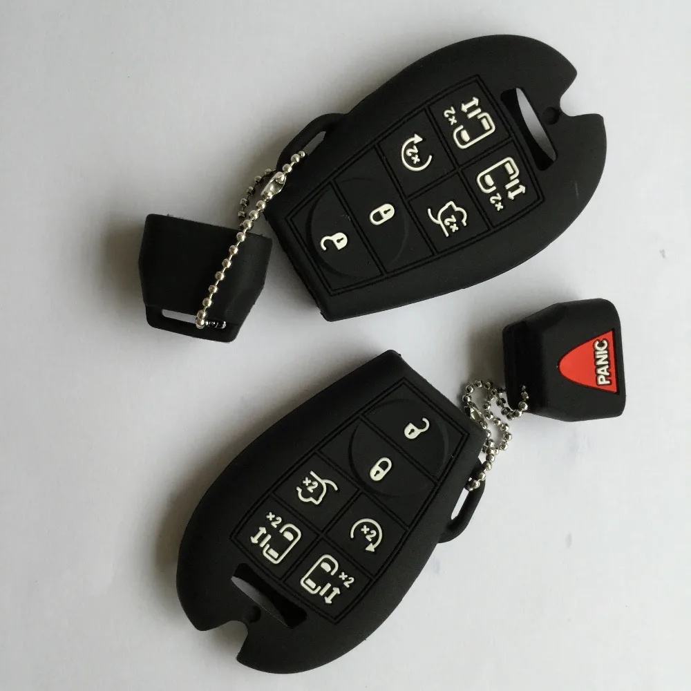 2 шт. силикагель кожного покрова оболочки брелок кармашек для Chrysler Town Country кисти