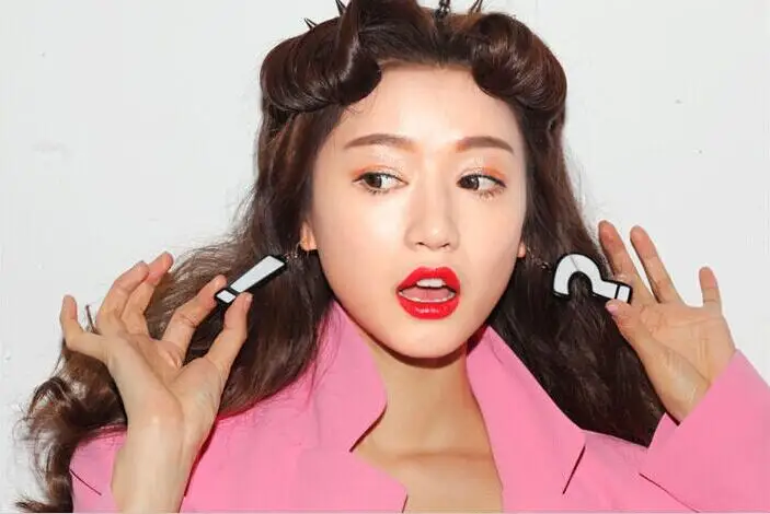 Модные Акриловые серьги подвески FishSheep с вопросами и эмблемами большие для