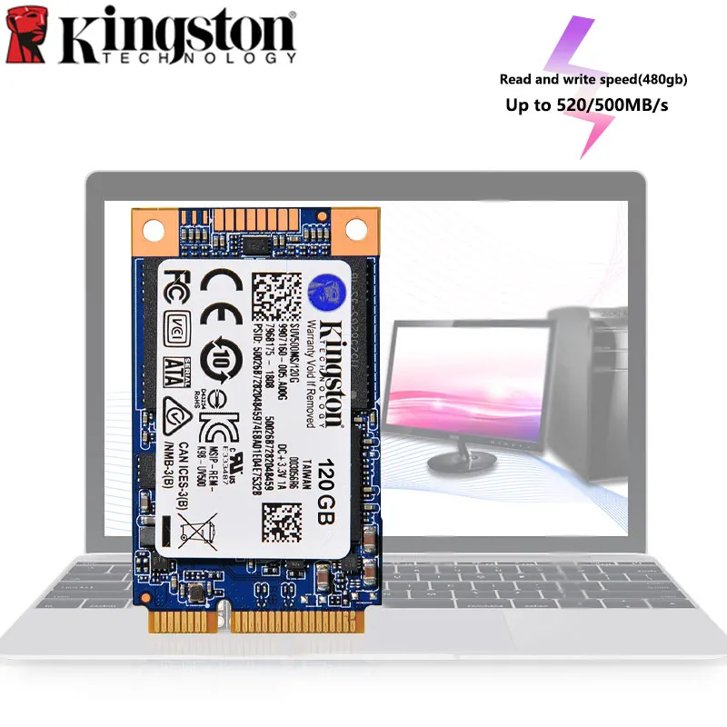 SSD накопитель Kingston MSATA 120/240/480/2 5 ГБ 1 ТБ 3 0 дюйма|Внутренние твердотельные