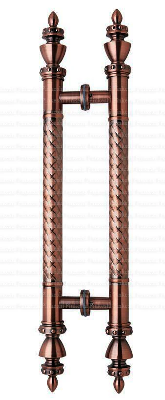 red copper color Деревянные двери/стеклянные двери/стальные дверные ручки золотого цвета из нержавеющей стали аксессуары для дома дверные ручки оптом европейские ручки - Цвет: red copper color