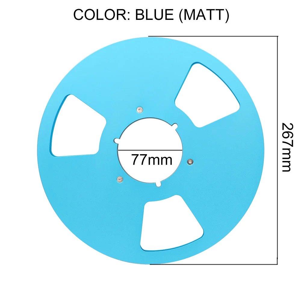 Blue 1" алюминиевая пустая лента катушка для катушки мастер рекордер для Hifi аудио STUDER TELEFUNKUN REVOX NAGRA 1 шт - Цвет: Blue