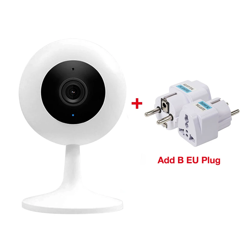 With B EU Plug Xiaomi Mijia xiaobay, умная камера, популярная версия, 1080P HD, беспроводная, Wifi, инфракрасное ночное видение, 360 угол обзора, IP, домашняя камера, CCTV - Цветной: With B EU Plug
