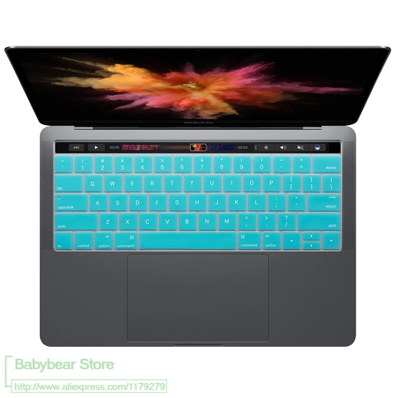 Защитный чехол для клавиатуры Mac Macbook Pro 13 15 3 6 Touch Bar A1706 A1707 A1989 A1990 2018 английская |