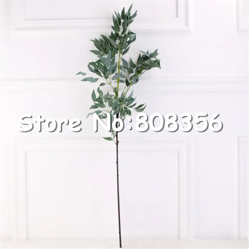 

Fake Long Stem Willow Leaf Greenery Simulation Green Plants for Wedding Showcase Home Decorative Artificial Plants