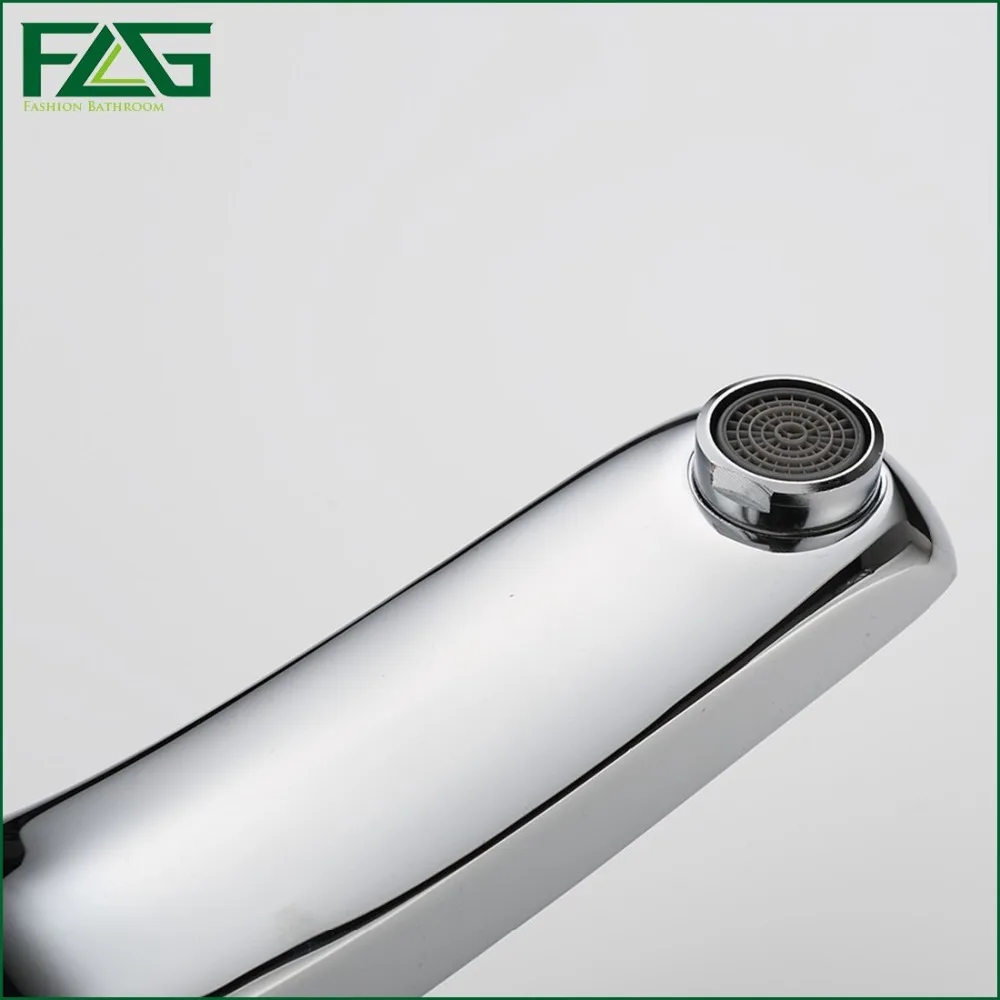 FLG Твердый латунный Смеситель для раковины, кран для холодной и горячей воды, увеличивающий рост, кран для раковины в ванной комнате, смеситель с одной ручкой 778-22C
