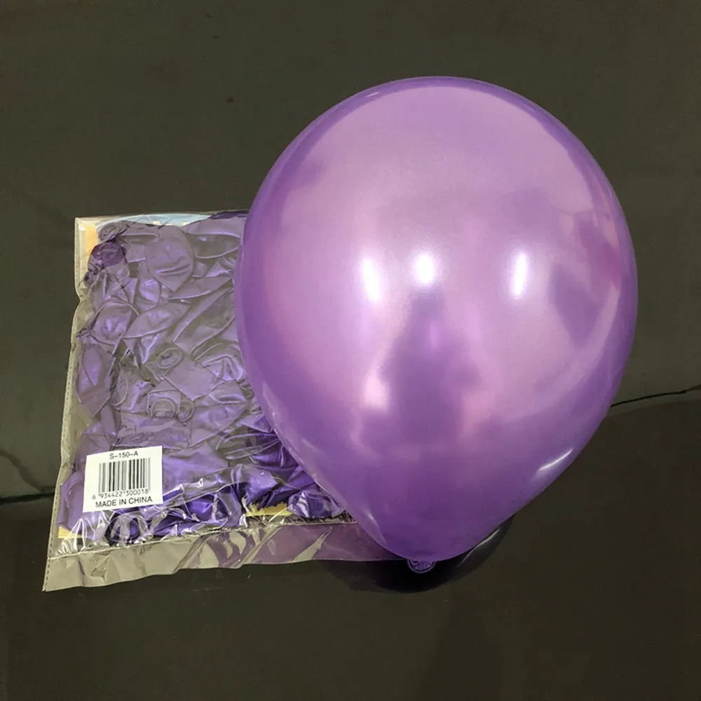 Purple 10 шт. 10 ''жемчужные латексные шары, свадебные украшения для дня рождения, детские надувные воздушные шары, детская игрушка для душа, воздушные шары, Новинка - Цвет: Purple