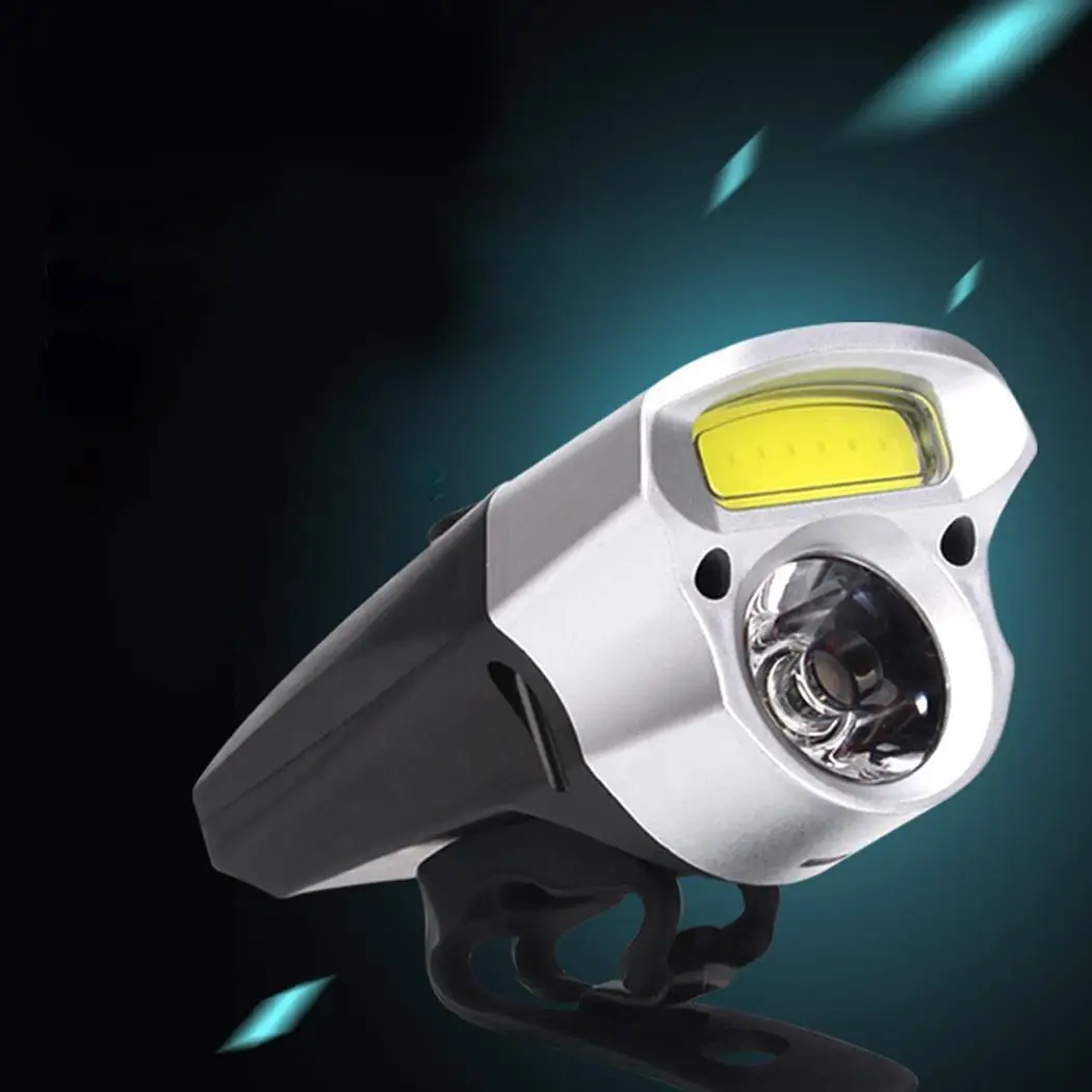 Перезаряжаемая Водонепроницаемая USB светодиодная велосипедная фара 150 градусов