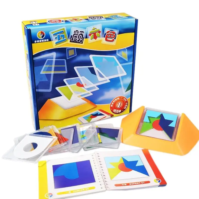 100 Challenge игра-головоломка с цветным кодом Tangram головоломка доска