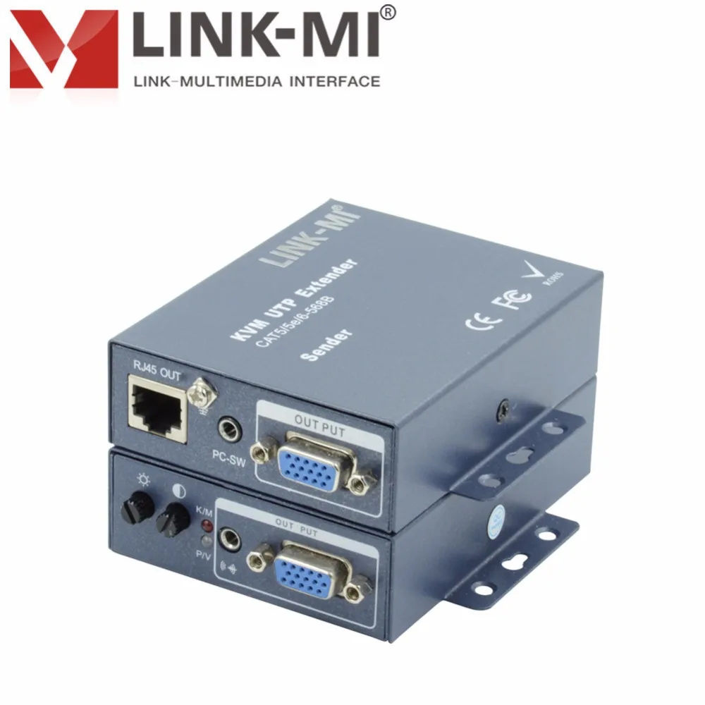 LINK MI Best 100m PS/2B KVM Extender Over UTP( CAT5E/6) кабель с клавиатурой и мышью kvm vga splitter 1x2