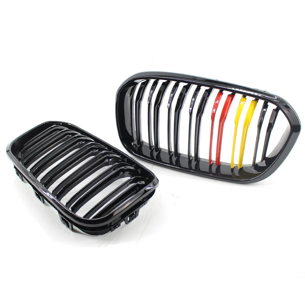1 pairs Good quality Gloss Black For BMW 1-Series F20 F21 LCI Front Grill M135i | Автомобили и мотоциклы