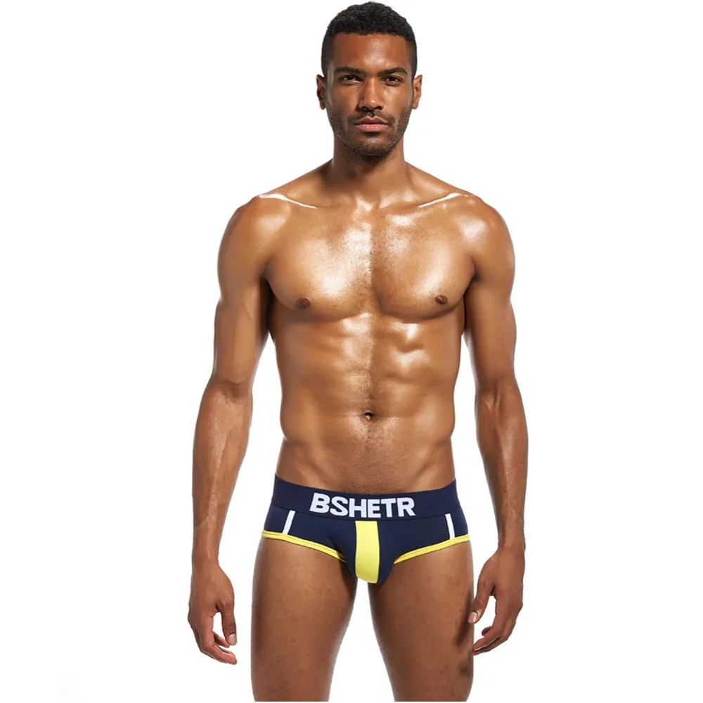 4 Pcs/lot BSHETR Brand Soft Briefs Fashion Underwear Men Cotton Male Panties Slip Cueca Gay Underpants Comfortable Pants |