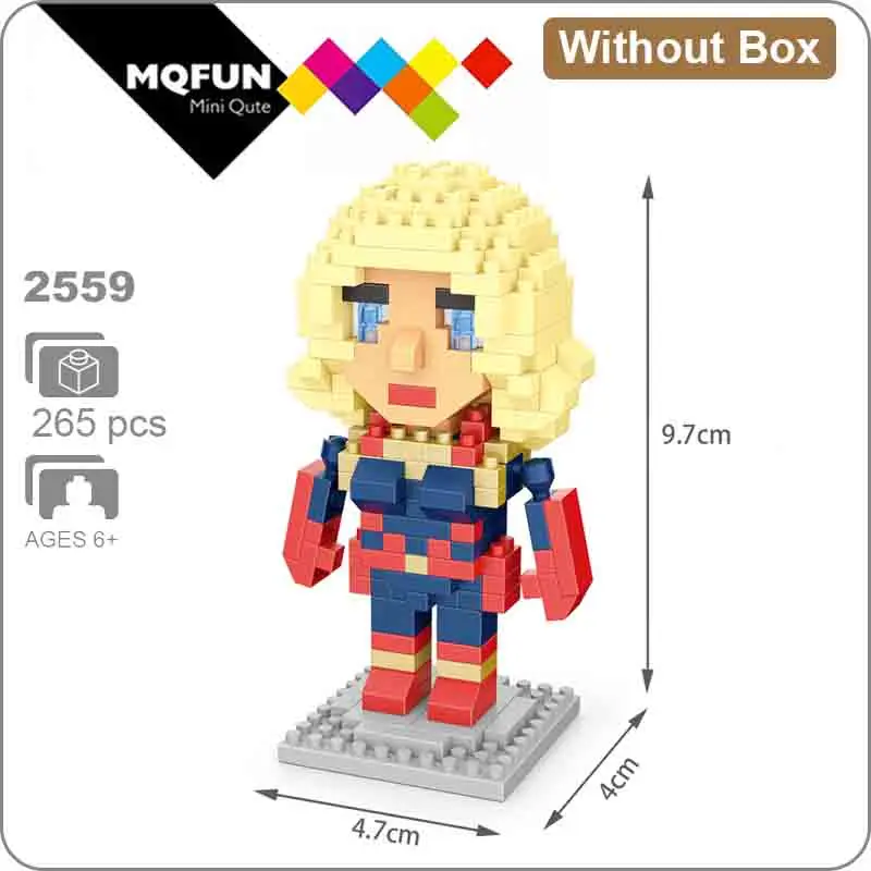 2559 Without Box Wisehawk мини-блок супер герой Экшн фигурки Marvel Мститель Человек-паук Черная пантера Веном мини Строительный Блок игрушка для детей - Цвет: 2559 Without Box