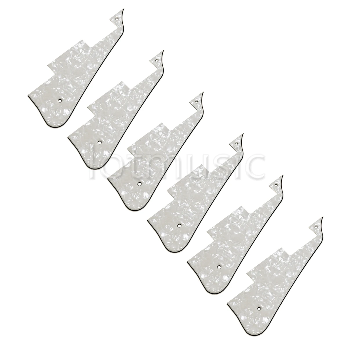6 шт. крем Pearloid 3ply Plate Pickguard для сменного фиксатора электрогитары|for electric guitar|pearloid