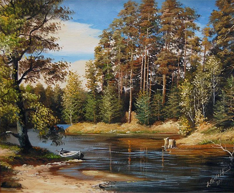 GLymg рукоделие Diy Алмазная картина вышивка крестиком пейзаж лес бегущая вода