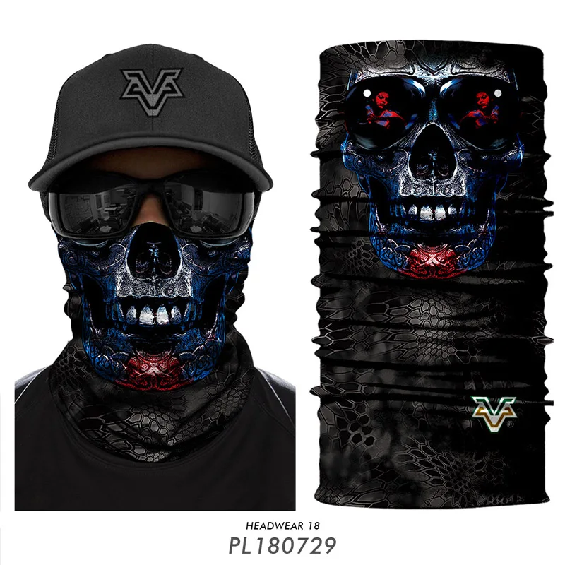 Лыжная маска, Спортивная, braga cuello hombre, многофункциональная, грелка для шеи, для велосипеда, мотора, велосипеда, грелка, быстросохнущая, для головы, бандана, мужская, Ciclismo - Цвет: pl180729