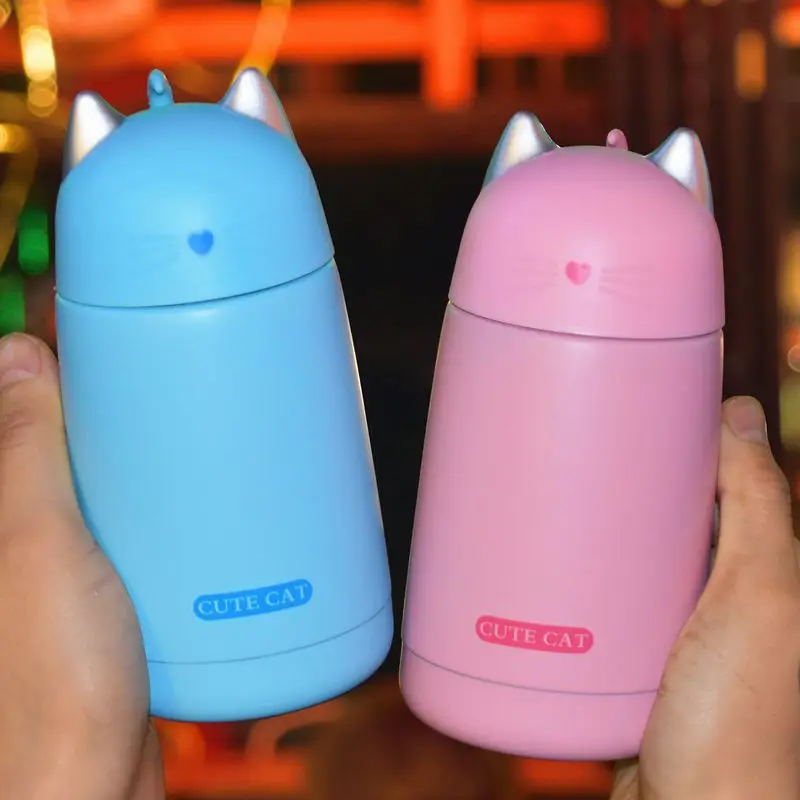 Креативная Изолированная чашка для кошек Meng черная и белая Вакуумная