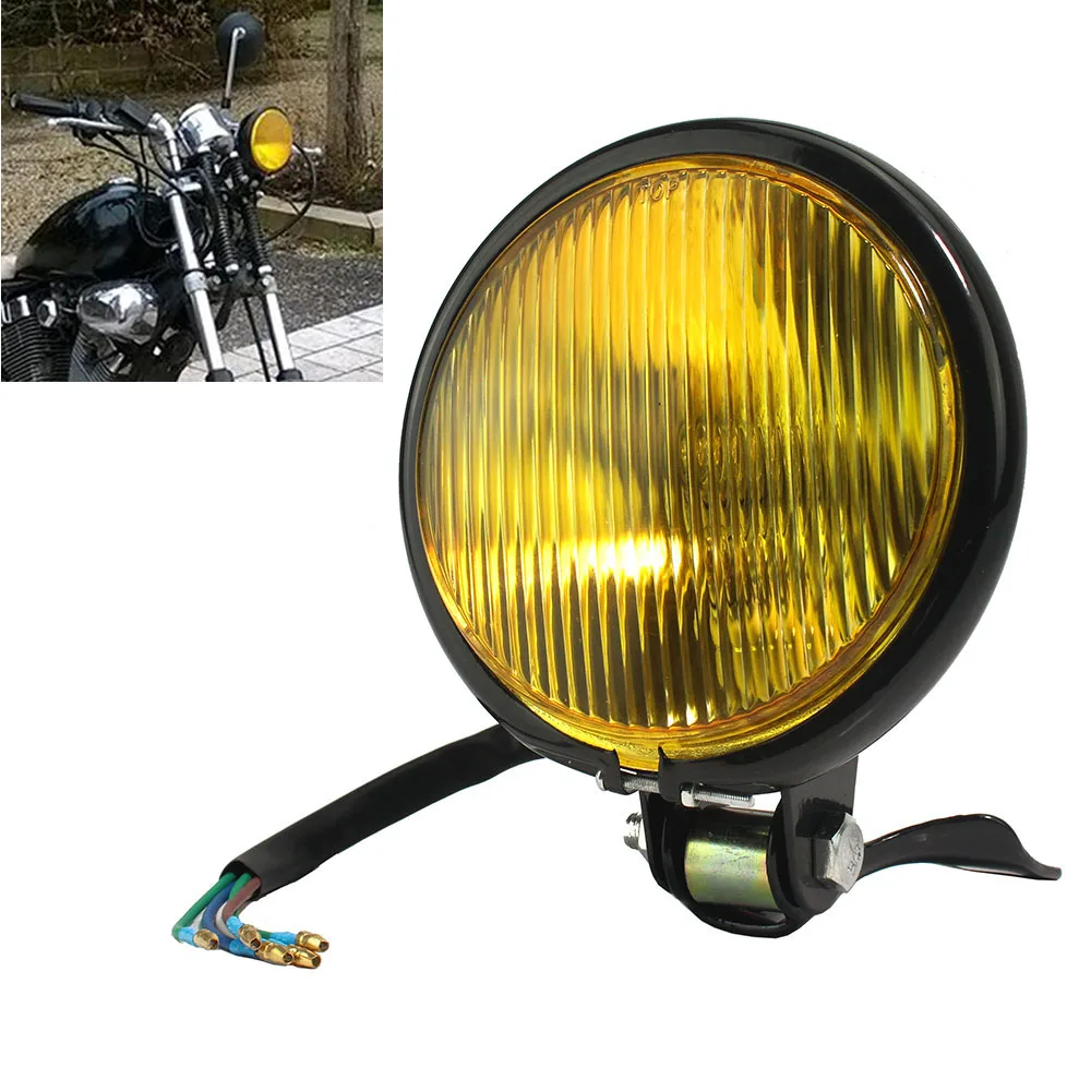 Универсальная мотоциклетная фара 5 дюймов в стиле ретро для CG125 GN125 Harley Suzuki Honda CB400
