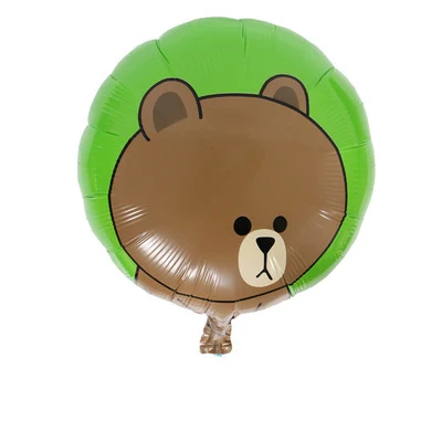 

10Pcs 18 inch cartoon aluminum film round balloon birthday decoration balloon
