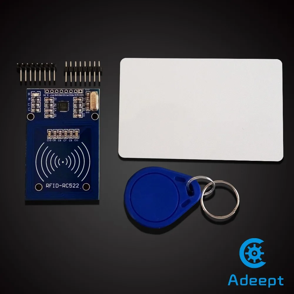 Adeept Бесплатная доставка RC522 13 56 МГц RFID RF считыватель ID карт писатель Arduino raspberry pi SPI