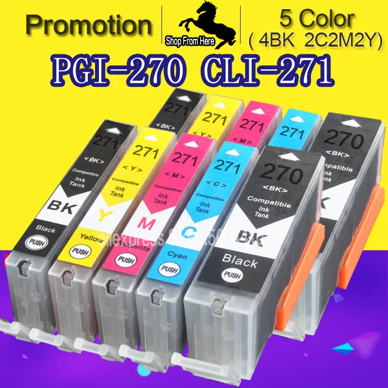 Картридж для принтера Canon MG5720 MG5721 MG5722 PIXMA MG 5720 5721 5722 PGI270 | Компьютеры и офис