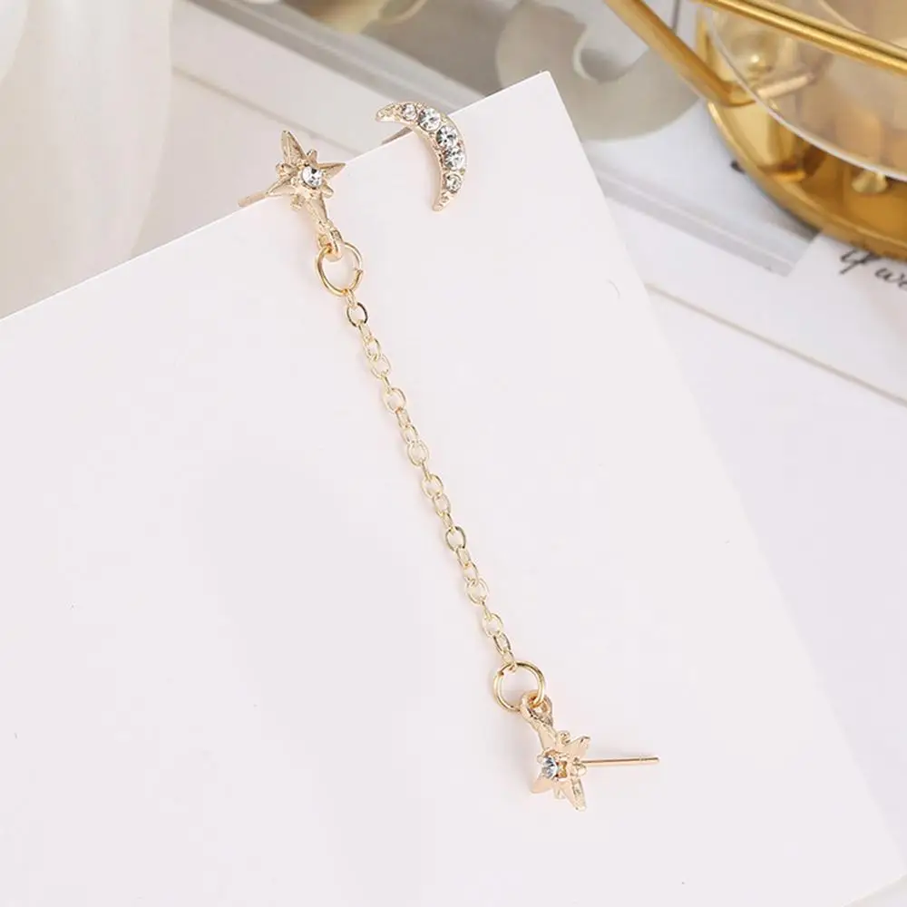 Женские серьги гвоздики из нержавеющей стали с 3 отверстиями в Корейском стиле