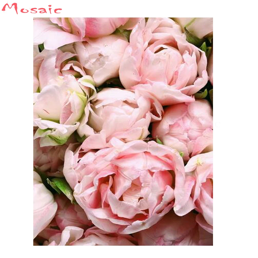 Набор для алмазной вышивки розовая роза картина с квадратными стразами 5d вышивка