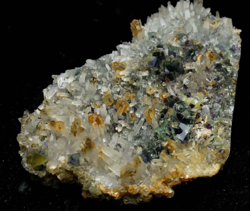 1196.8g Natural beautiful green fluorite+calcite crystal Mineral Specimen/China#0077 | Дом и сад