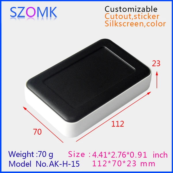 Szomk abs материал новые пластиковые ручные электрические коробки (1 шт.) 112*70*23 мм
