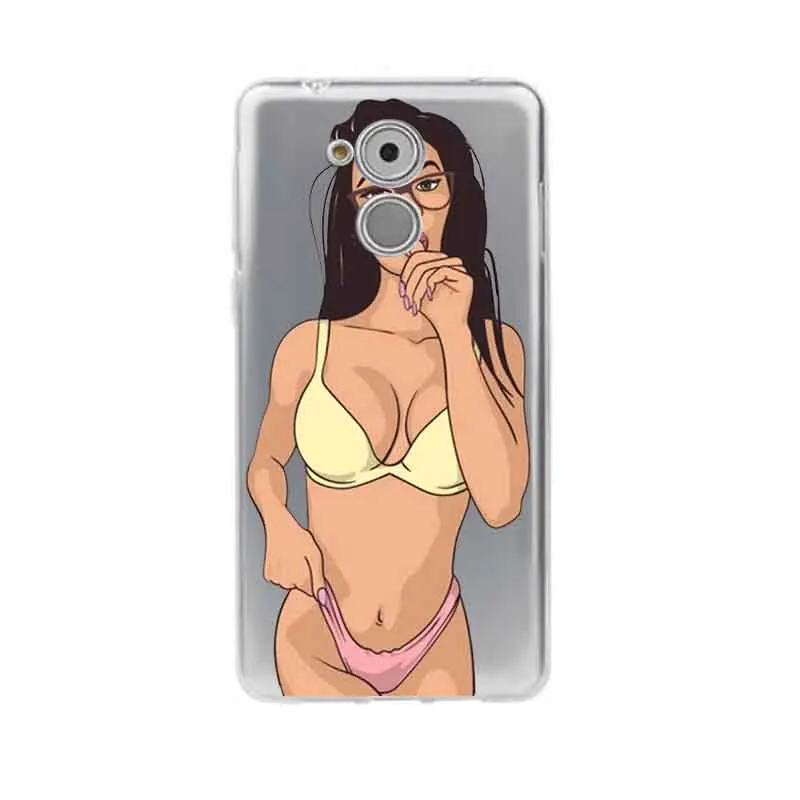 Soft TPU Phone Case For huawei P10lite P10 plus P8 P9 honor 6A 3C 4c 7 8 9 5a 5c Sexy Hot Girl Summer Twerk Free Shipping C561 | Мобильные