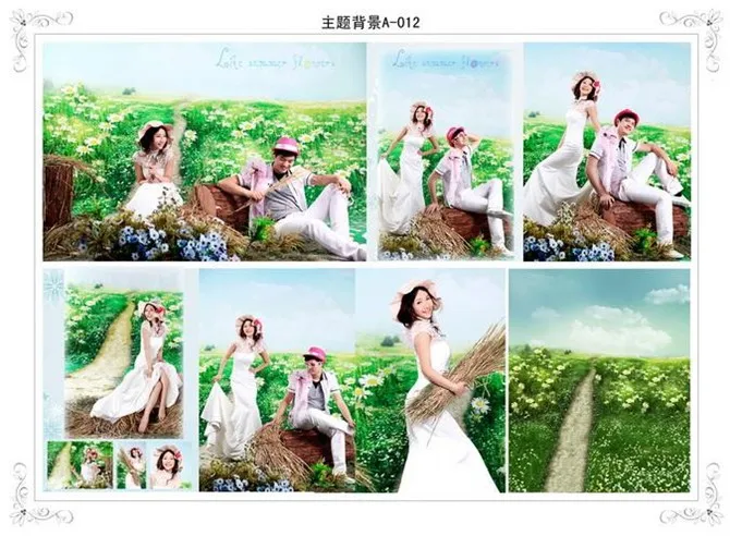 sunflowers mountain nature scenic for wedding photography studio digital backdrops camera fotographical vinyl background props |