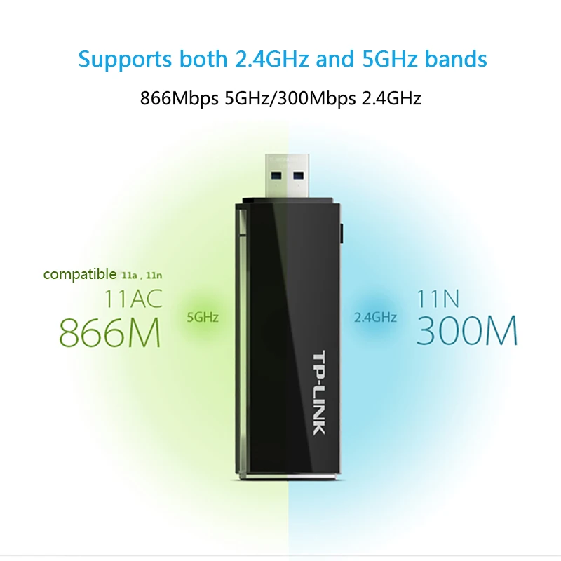 TP Link USB WiFi адаптер LINK 1200 Мбит/с двухдиапазонный беспроводной карты TL WDN6200 Wi Fi