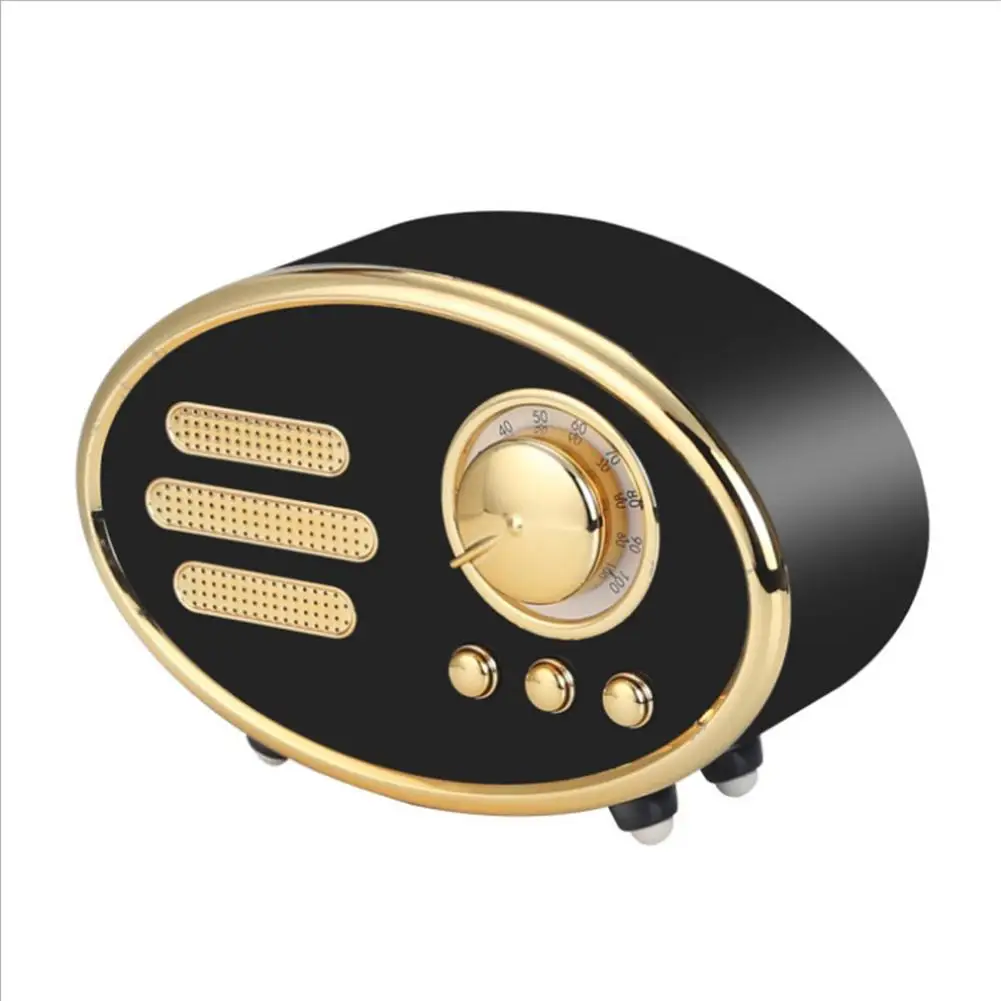 Ретро Bluetooth Беспроводной Винтаж Динамик fm-радио Hifi стерео s бас для путешествий Home