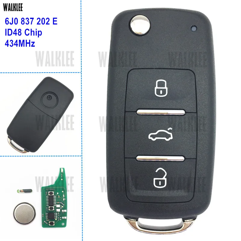 WALKLEE 6J0 837 202 E Автомобильный Дистанционный ключ для сиденья 6J0837202E