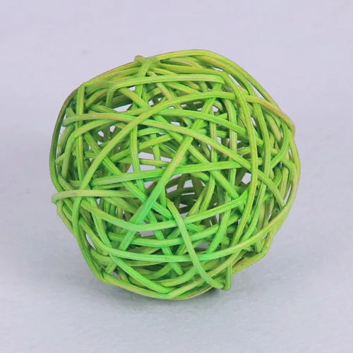 Light Green Горячая 20 шт./лот 3 см Прекрасный ротанговый шар, Рождество/День рождения и дома Свадебная вечеринка украшения DIY ротанговый шар детские игрушки - Цвет: Light Green