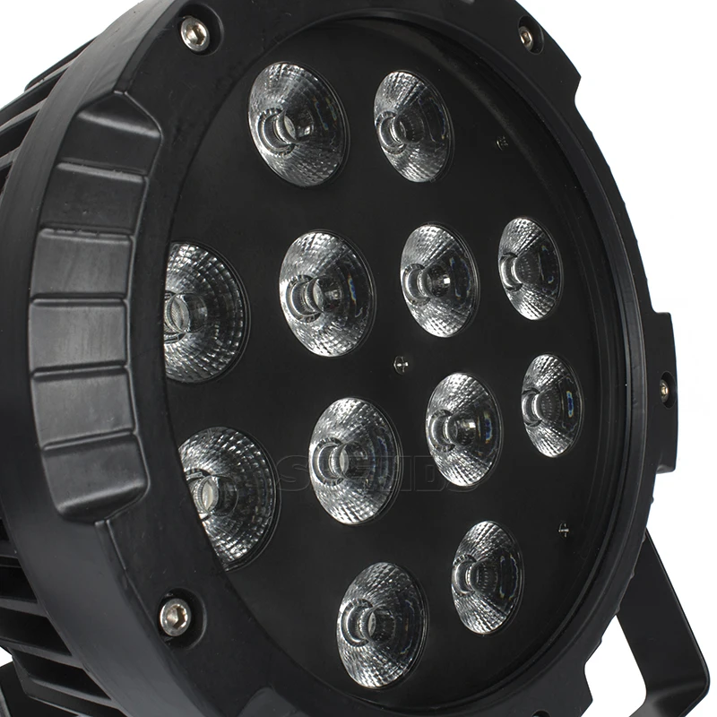 Водонепроницаемый светодиодный плоский светильник Par 12x12W DMX512 RGBW со сценическим