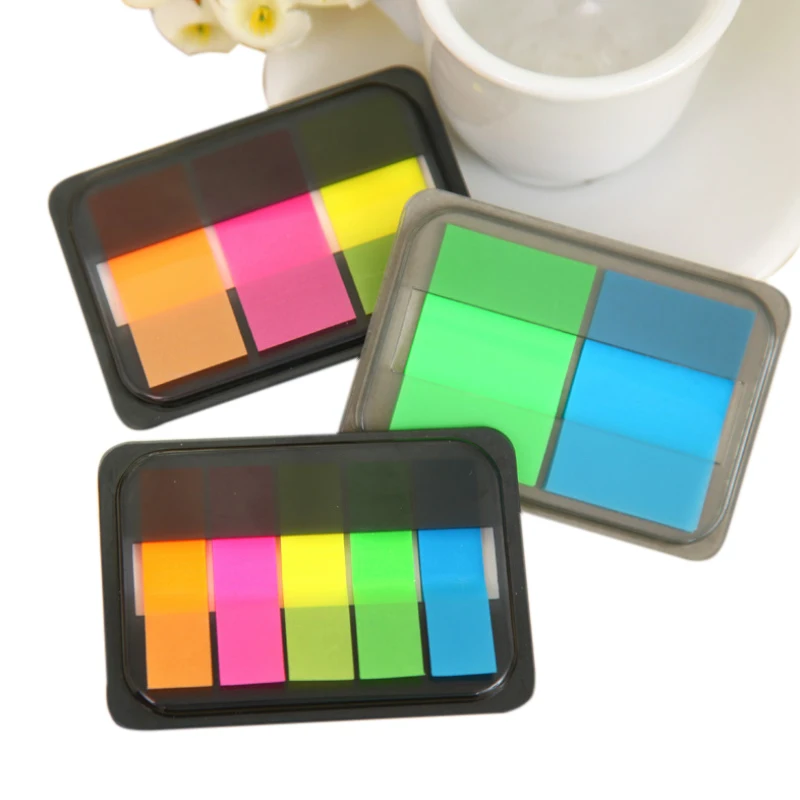 

1Pack/lot Fluorescence Color Stick Markers Book Page Markers Sticky Notes Pad