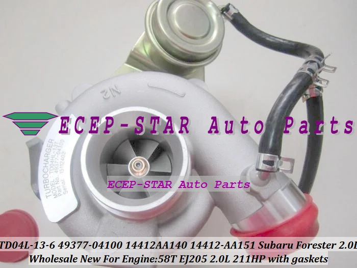 Турбо для SUBARU Impreza 98 03 58T EJ205 2.0L 211HP TD04L 49377 04100 4937704100 14412AA140 14412 AA140|turbo fan|turbo accordturbo rebuild |