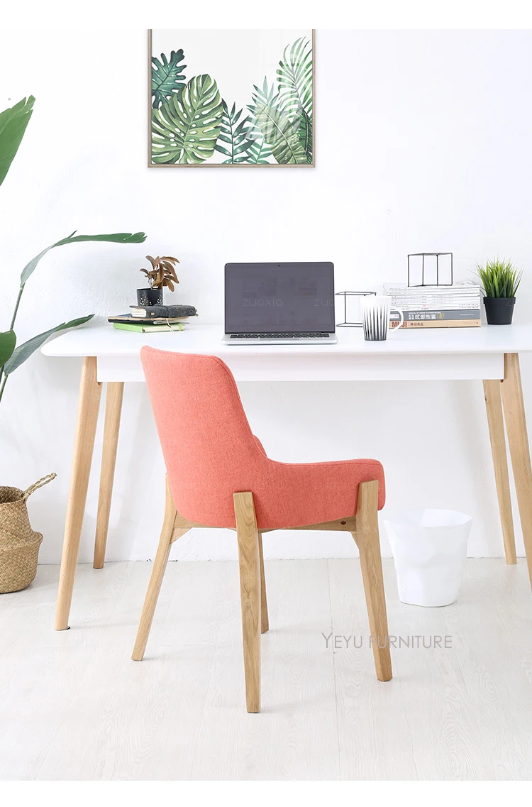 Модный современный дизайн мягкий обеденный стул из твердой древесины с мягким