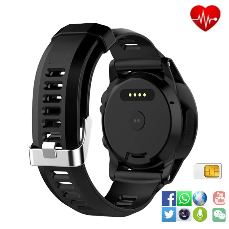 Спортивные SmartWatch H1 с 3 г GPS Wi Fi IP68 Водонепроницаемый 5.0 MPcamera MP3 сердечный ритм для