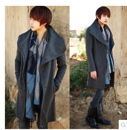 Мужская одежда мужское пальто в британском стиле мужской облегающий шерстяной