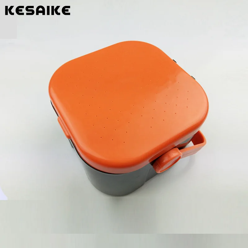 Портативная квадратная коробка KESAIKE из ПВХ для приманки рыболовных приманок