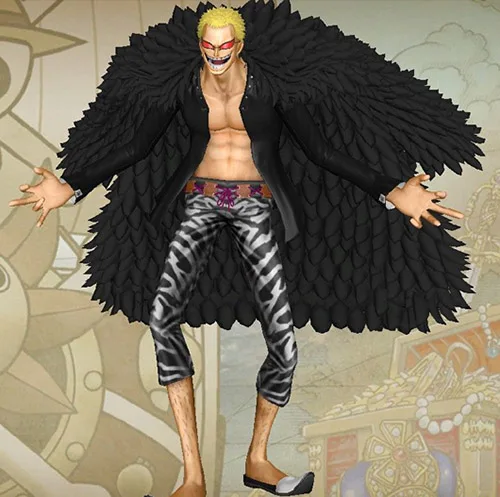 Аниме One Piece Donquixote Doflamingo косплэй комплект способный преодолевать Броды для