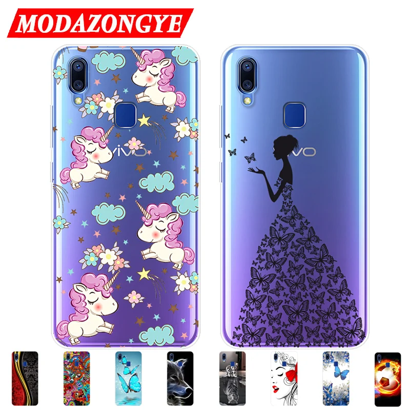 Vivo U1 чехол VIVOU1 силиконовый 6 22 дюймов ТПУ задняя крышка мультяшный Защитный