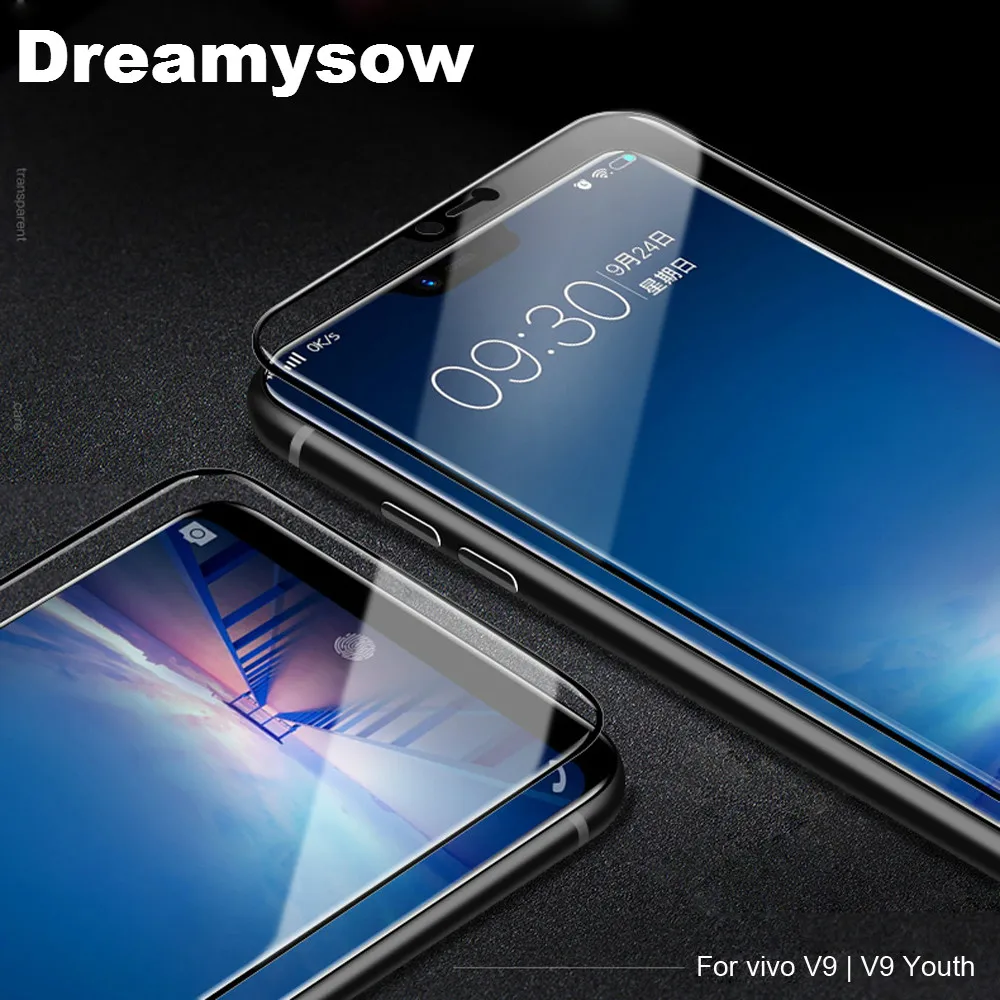 С уровнем твердости 9H закаленное Стекло пленка для Vivo V11 Pro V11 Y83 Y81 X21 V9 Молодежные полное защитное покрытие, защитное стекло 2.5D высококачественный защитный чехол для OPPO F7 F5
