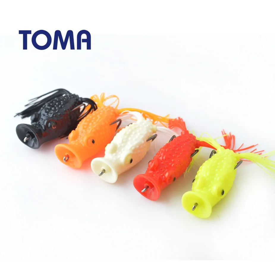Приманка рыболовная TOMA в виде лягушки 60 мм 15 г|soft baits|lure soft baitfrog fishing lure |