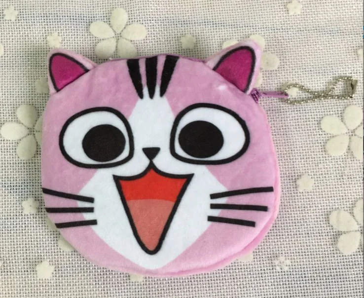 22 Kawaii мульти дизайн-кошка плюшевая Сумочка для монет, новая кошка плюшевая Сумочка для монет, брелок маленький 10 см Портмоне кошелек Чехол - Цвет: 22