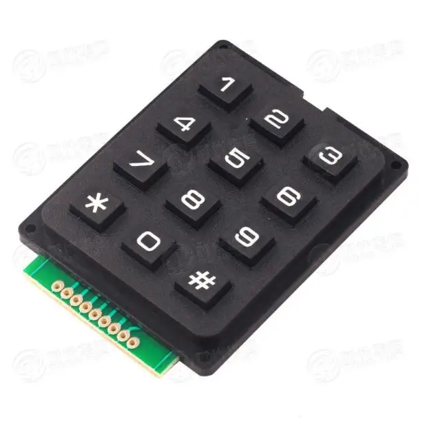 MCU keyboard / button matrix 3 * 4 12 keys 16 industrial row scan | Электроника