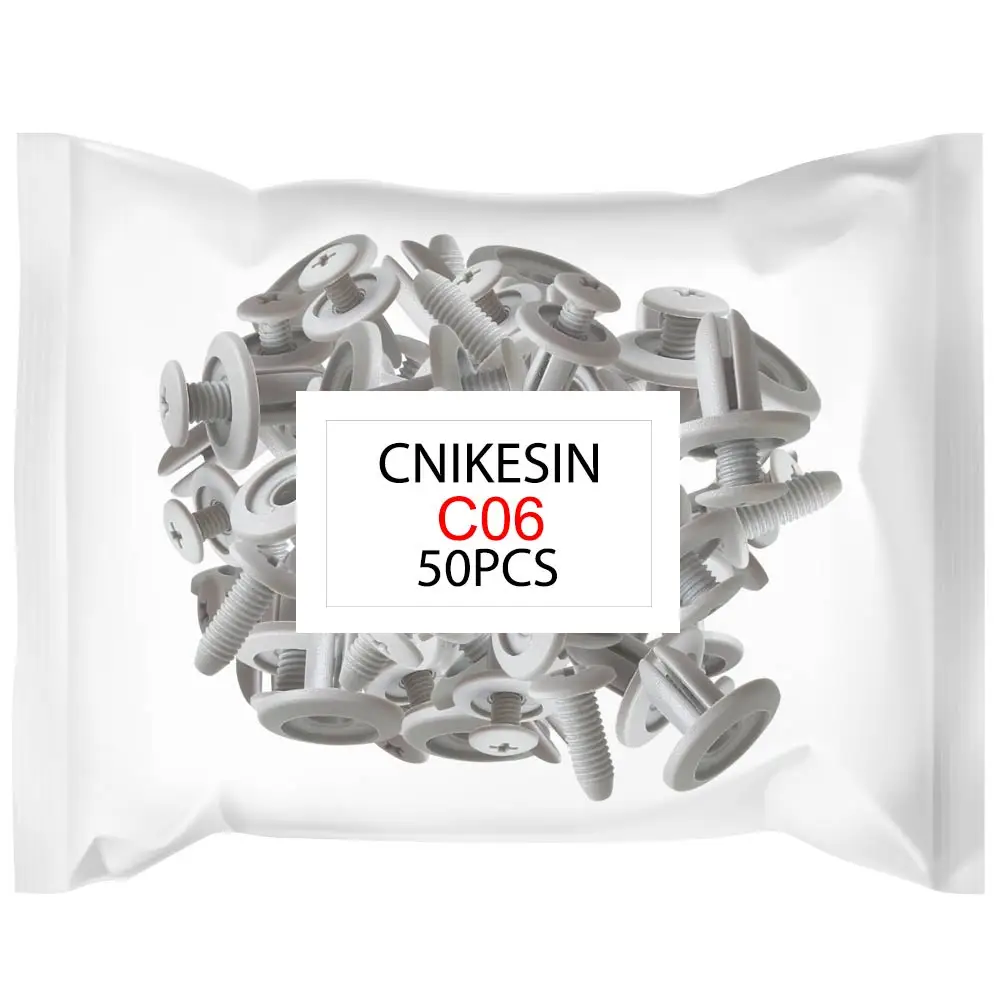 CNIKESIN 50 шт. C06 6 мм Автомобильный Кранец нажимной Тип Стопорный Винт заклепки