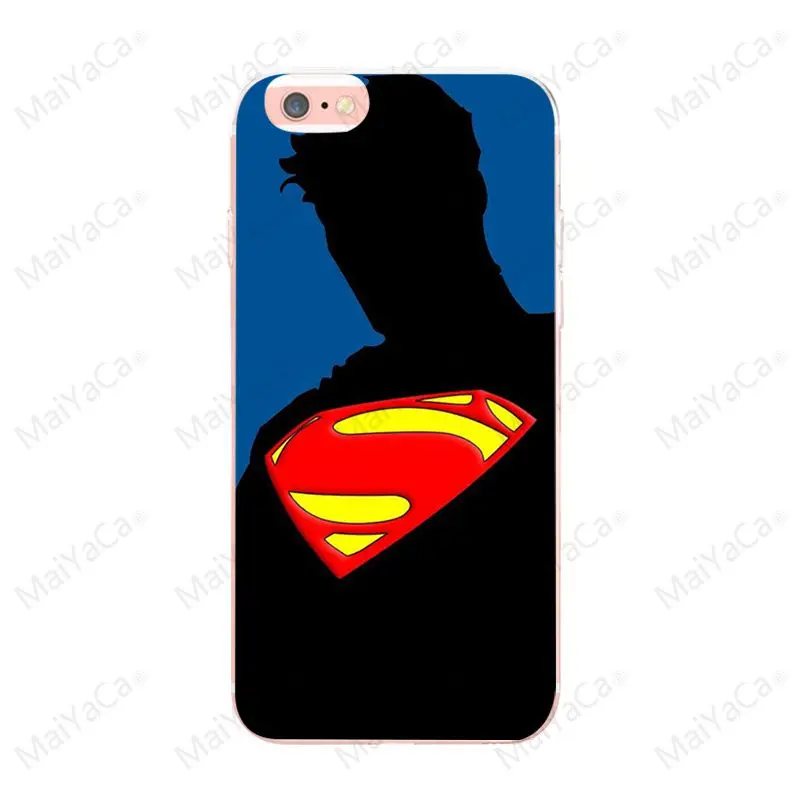 MaiYaCa Superman s equals hope for iphone X XS XR 5 5S SE case TPU Transparent For iphone 8 8plus 7plus Ultra Thin Silicone case